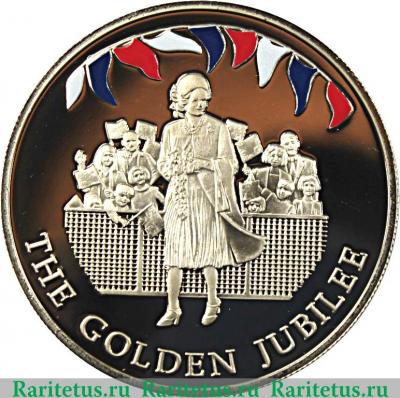 Реверс монеты 50 пенсов 2002 года   Фолклендские острова