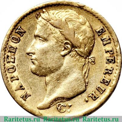 20 франков 1807-1808 годов   Франция