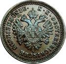 1 крейцер 1851 года   Австрия