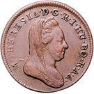 ½ крейцера 1780 года   Австрия