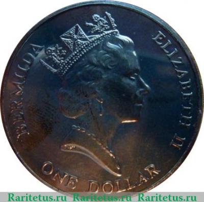 1 доллар 1990 года   Бермуды