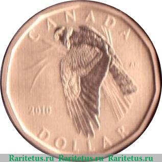 Реверс монеты 1 доллар 2010 года   Канада