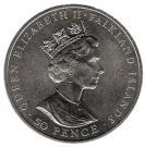 50 пенсов 1997 года   Фолклендские острова