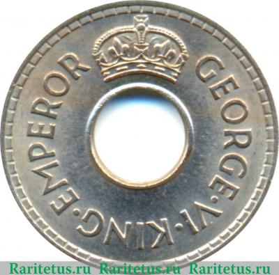 ½ пенни 1940-1941 годов   Фиджи