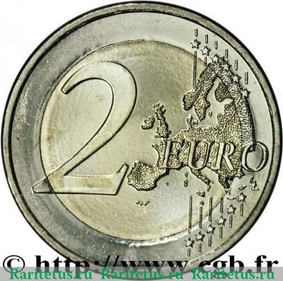 Реверс монеты 2 евро 2007 года   Финляндия