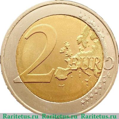 Реверс монеты 2 евро 2008 года   Финляндия
