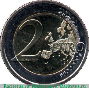 Реверс монеты 2 евро 2013 года   Финляндия