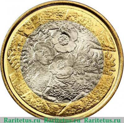 Реверс монеты 5 евро 2012 года   Финляндия