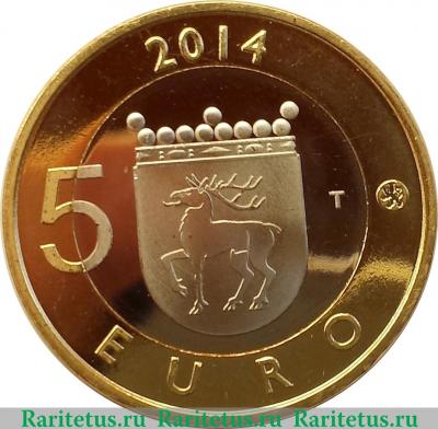 Реверс монеты 5 евро 2014 года   Финляндия