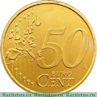 Реверс монеты 50 евроцентов 1999-2006 годов   Финляндия