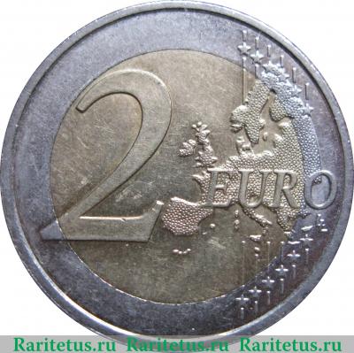 Реверс монеты 2 евро 2008 года   Франция