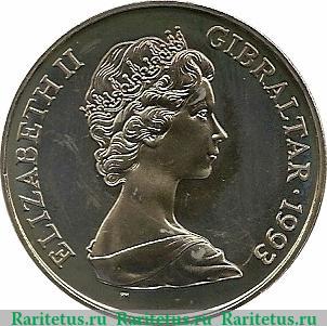 1 крона 1993 года   Гибралтар