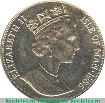 1 крона 1986 года   Остров Мэн