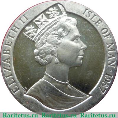 1 крона 1987 года   Остров Мэн