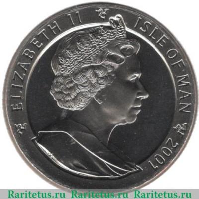 1 крона 2001 года   Остров Мэн