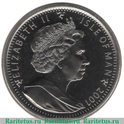 1 крона 2001 года   Остров Мэн