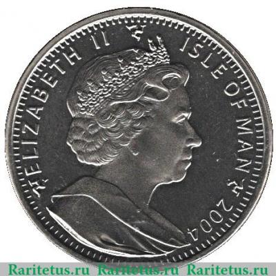 1 крона 2004 года   Остров Мэн