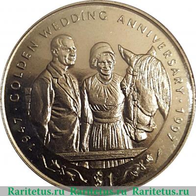 Реверс монеты 1 доллар 1997 года   Либерия