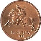 20 центов 1991 года   Литва