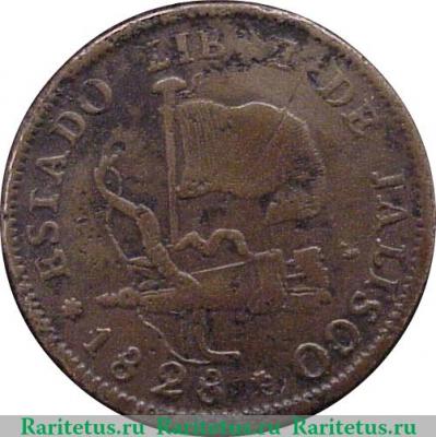 ¼ реала 1828-1835 годов   Мексика