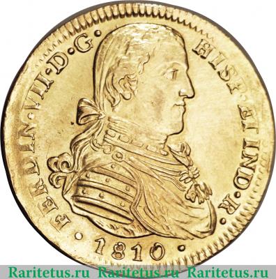 4 эскудо 1810-1812 годов   Мексика