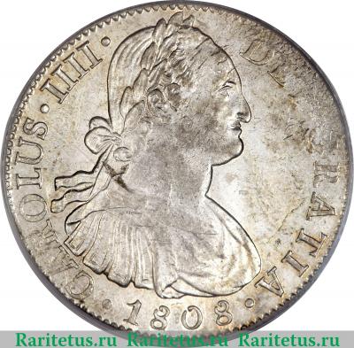 8 реалов 1791-1808 годов   Мексика