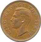 ½ пенни 1949-1952 годов   Новая Зеландия