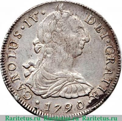 8 реалов 1789-1791 годов   Перу