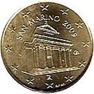 10 евроцентов 2008-2016 годов   Сан-Марино