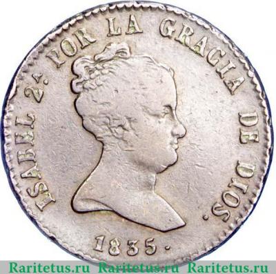 8 мараведи 1835-1836 годов   Испания