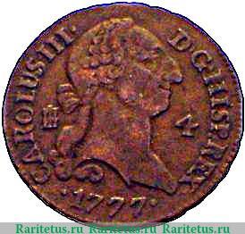 4 мараведи 1770-1788 годов   Испания