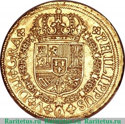 8 эскудо 1719-1729 годов   Испания