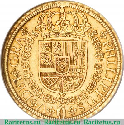 8 эскудо 1721-1723 годов   Испания