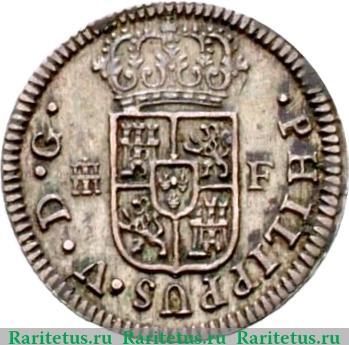 ½ реала 1725-1731 годов   Испания