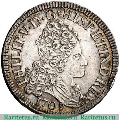 4 реала 1709 года   Испания