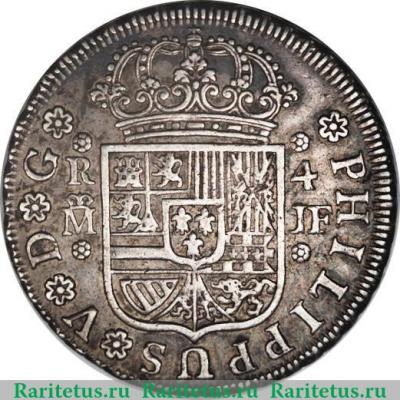 4 реала 1728-1740 годов   Испания