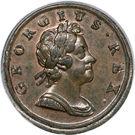 ½ пенни 1717-1719 годов   Великобритания