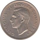 1/2 кроны (half crown) 1949-1951 годов   Великобритания