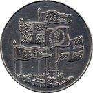 Реверс монеты 5 фунтов 1996 года   Великобритания