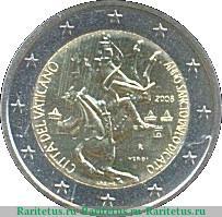 2 евро 2008 года   Ватикан