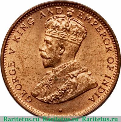 ½ цента 1912-1926 годов   Цейлон