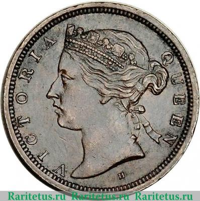 ½ цента 1872-1883 годов   Стрейтс Сетлментс