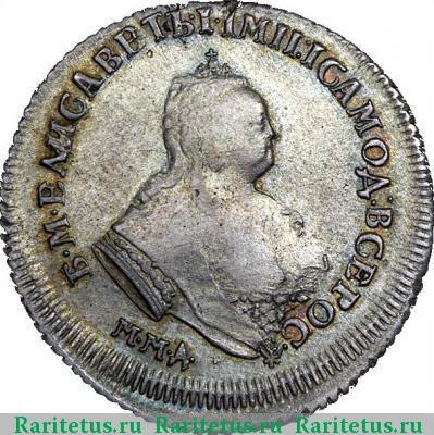 полуполтинник 1744 года ММД 