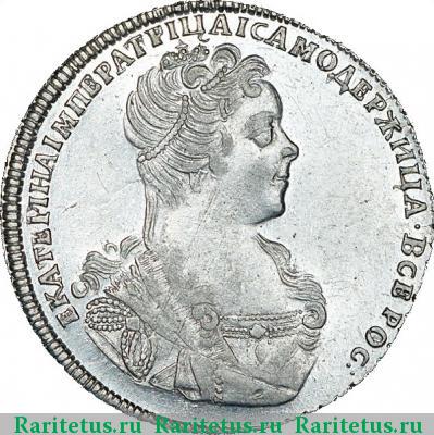 полтина 1727 года СПБ САМОДЕРЖИЦА