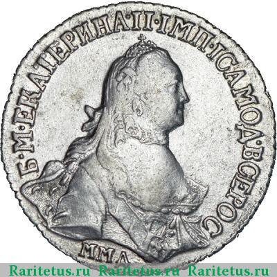 полуполтинник 1765 года ММД-EI без инициалов