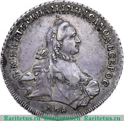 1 рубль 1763 года ММД-TI-EI 