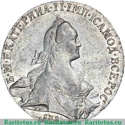 1 рубль 1766 года СПБ-TI-ЯI 