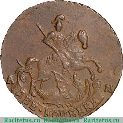 2 копейки 1795 года АМ 