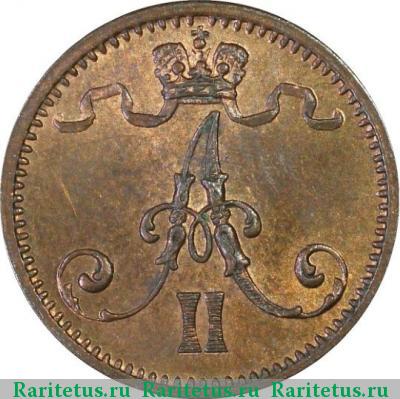 1 пенни (penni) 1872 года  