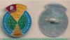 Знак «Всесоюзный съезд ВЛКСМ. БАМ 1974-1989. Отряд XVII» 1989 года, СССР